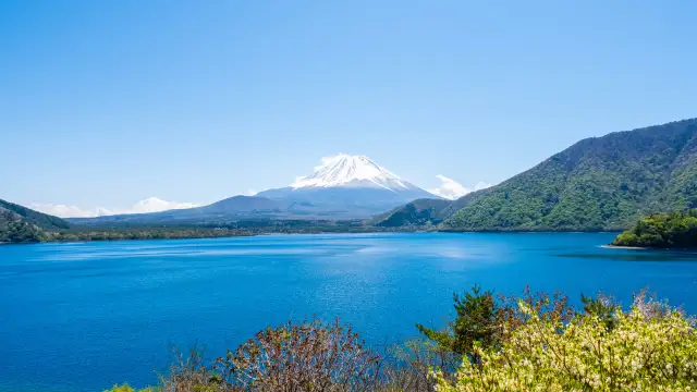 Motosuko Observation Park - Mount Fuji view Lake Motosu