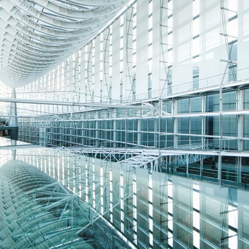 Modern architecture of Tokyo International Forum