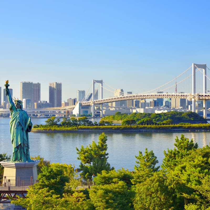 odaiba marine park Tokyo Bay beach park