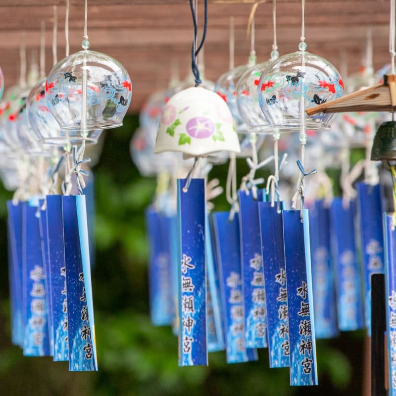 Minase Shrine Osaka - wind chimes photogenic temple