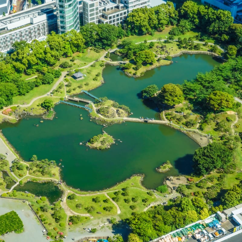 Kyu Shiba Rikyu Gardens - peaceful garden in Tokyo