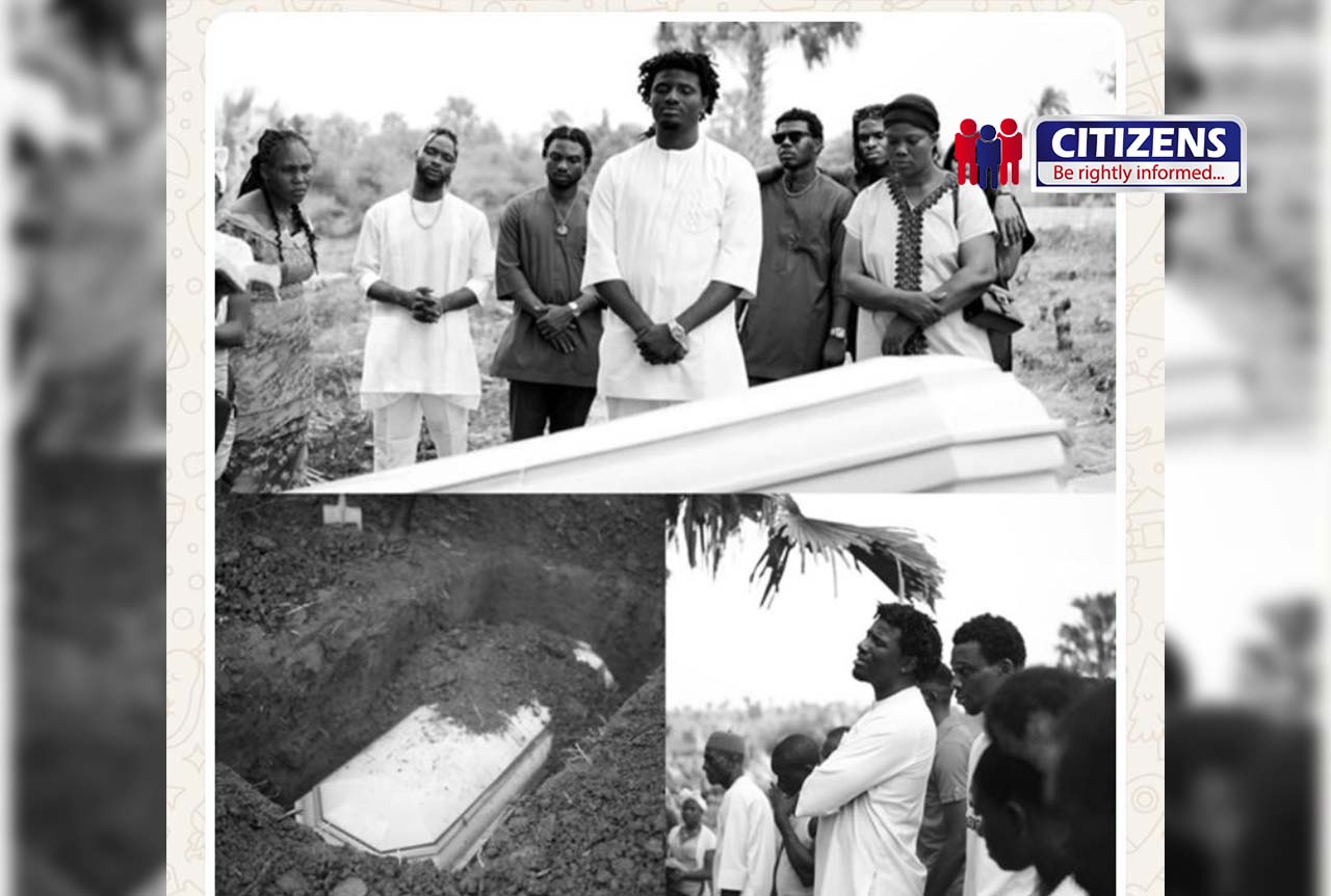 Content Creator Nasty Blaq Lays Mother to Rest Amid Tears