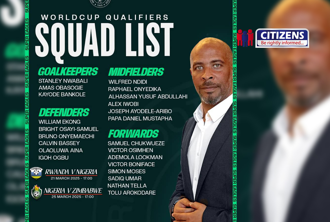 OFFICIAL: Super Eagles Coach Éric Chelle Unveils 23-Man Squ...