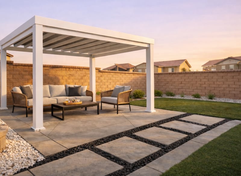 Patio & Pergola, after
