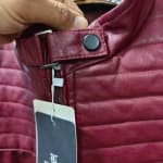 Title: Veste En Similicuir Skaï FLSZ - Bordeaux / Rouge Foncé (Taille M) - image 3