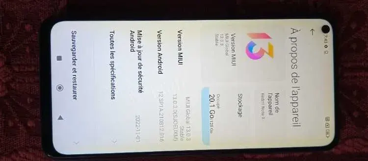 Redmi Note 9 128GB – État Excellent (Importé d'Italie) - image 1