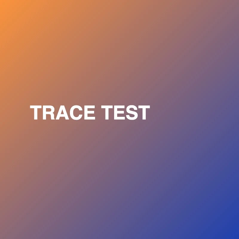 Trace Test Sample Image