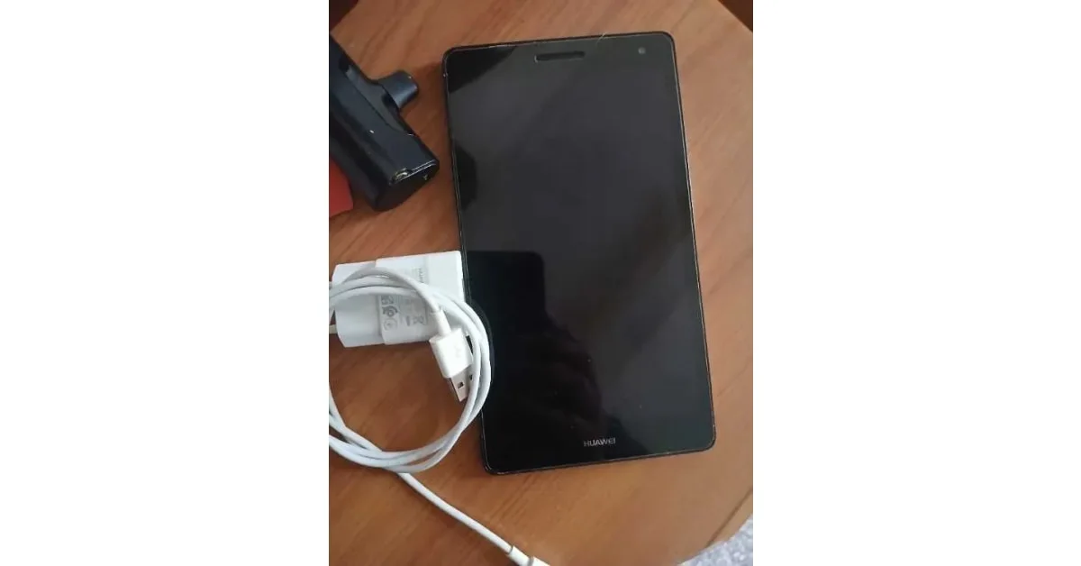 Huawei Tablet with Charger and Stand