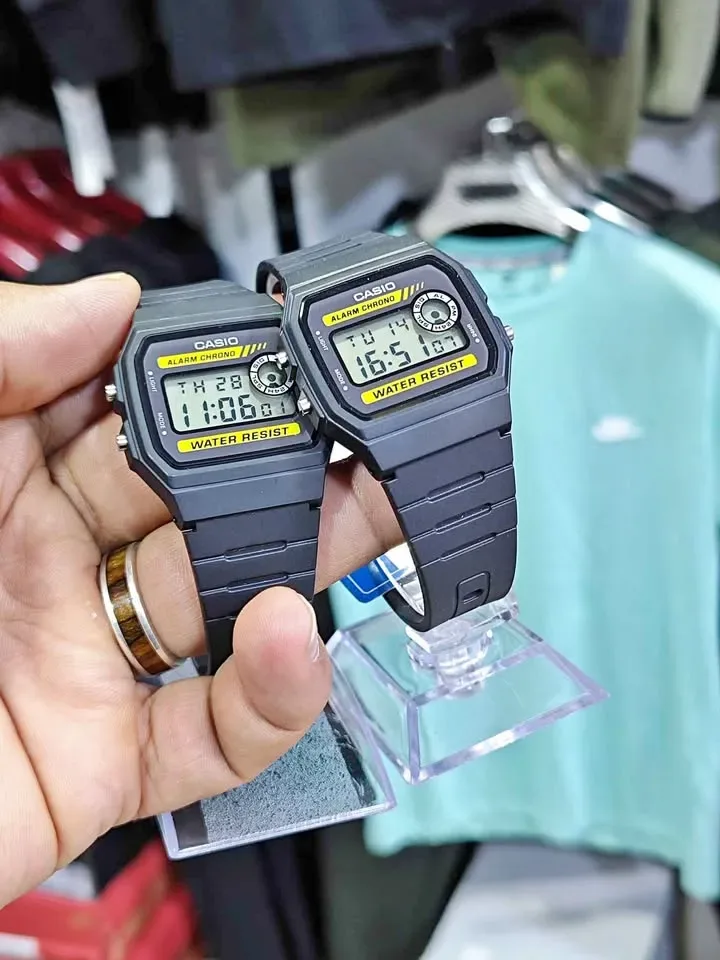 Montre Casio F-94WA-9DG Originale Noir et Jaune