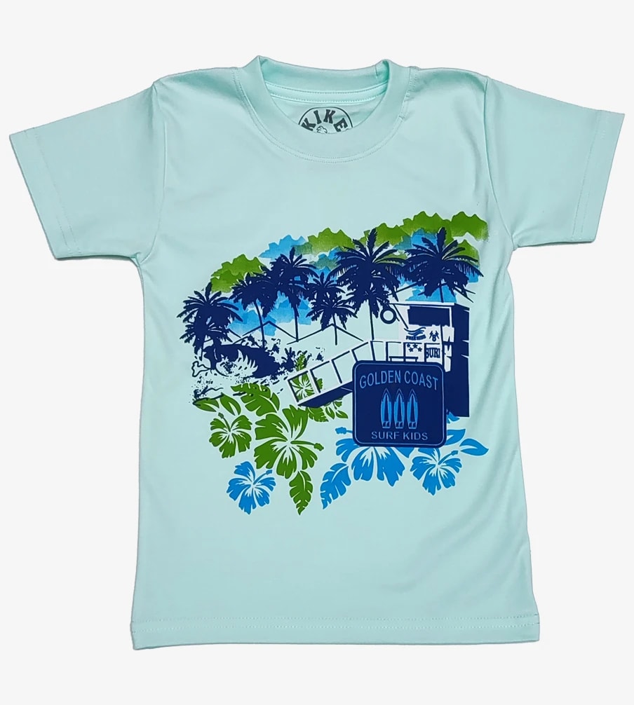 polo manga corta verde surf kids