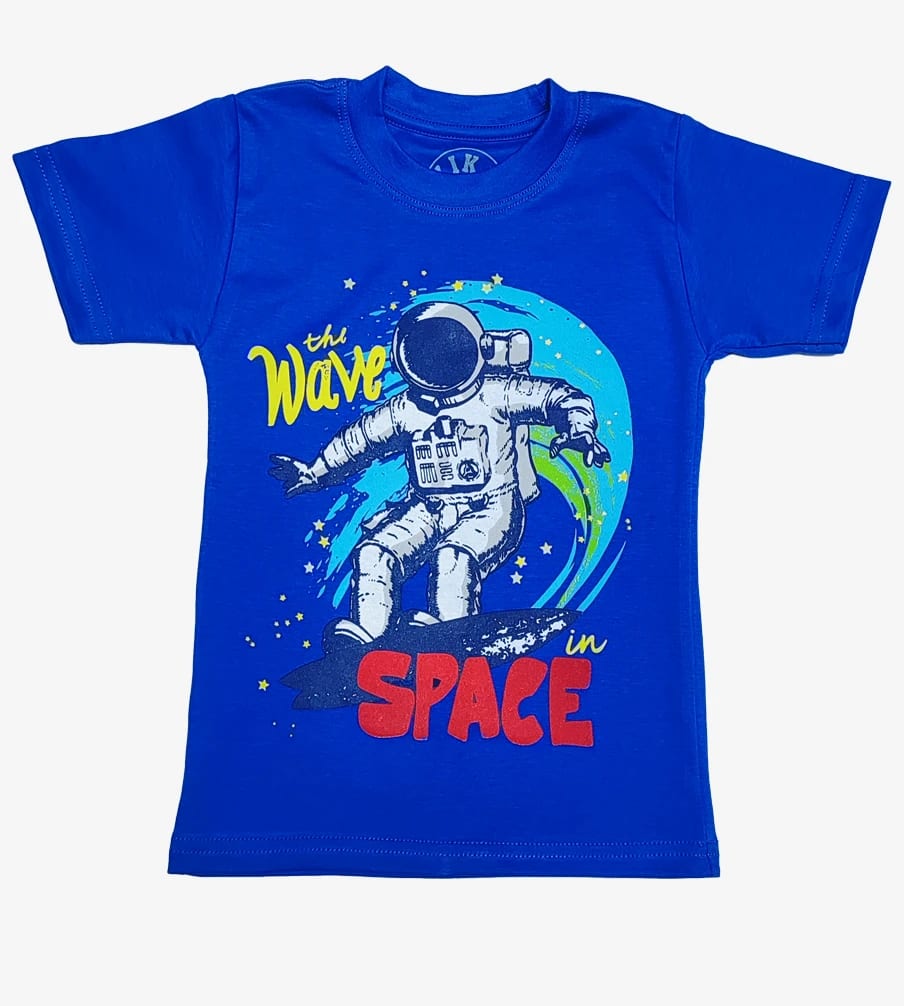 polo manga corta azul space