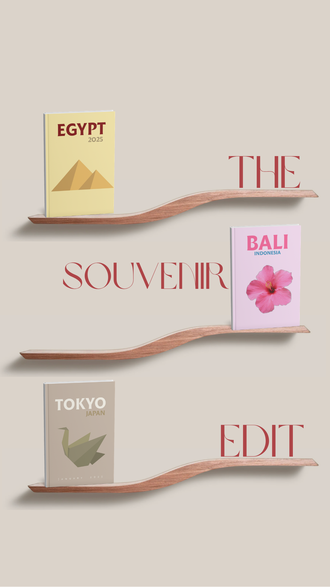 The Souvenir Edit wall panel