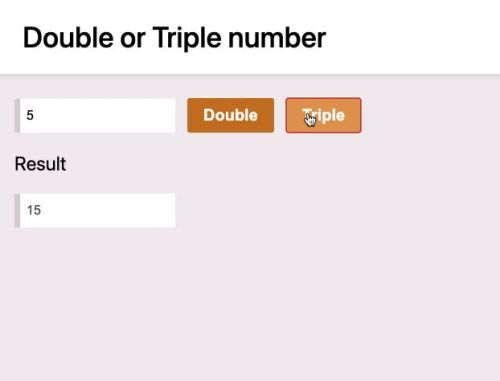 Double or Triple operation