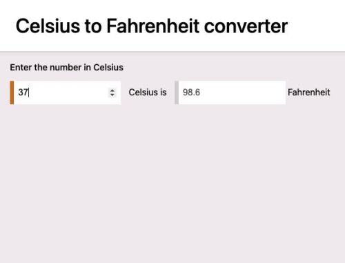 Celsius to Fahrenheit converter