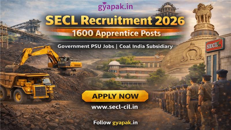 SECL Recruitment 2026: 1600 Apprentice Posts Available
