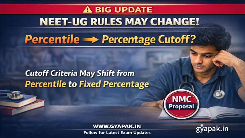 NEET-UG Rules May Change: NMC Considers Percentage Cutoff Instead of Percentile
