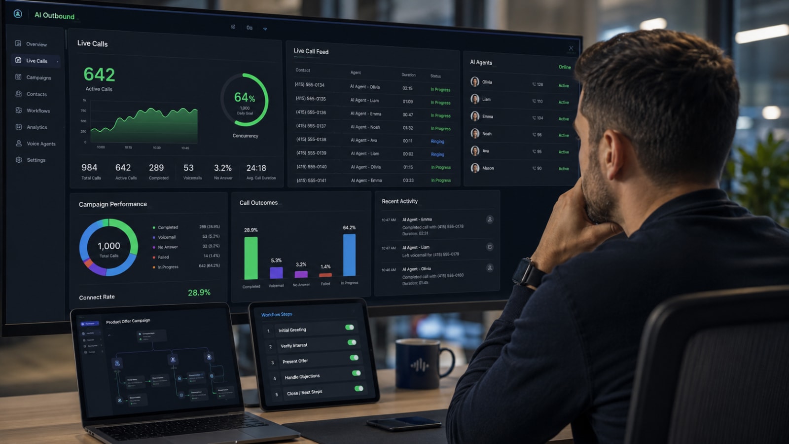 How to Run 1,000 Outbound Calls a Day Without a Call Center