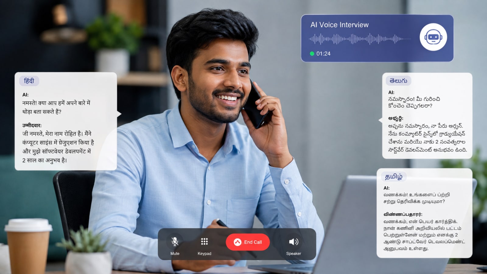 AI Phone Screening in Hindi, Telugu and Tamil: How Multilingual Voice Agents Work