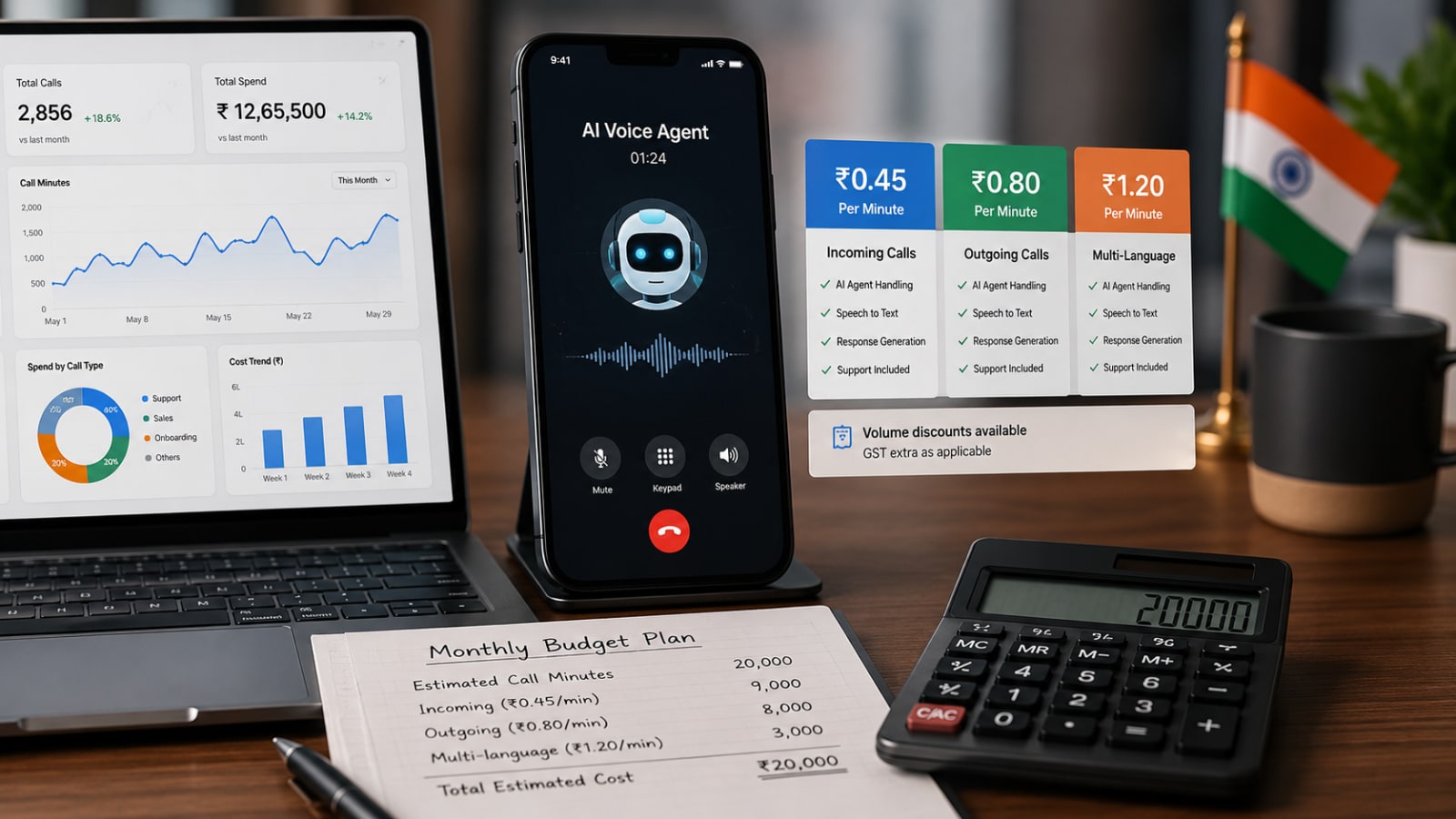AI Voice Agent Pricing in India (2026): What Calls Really Cost