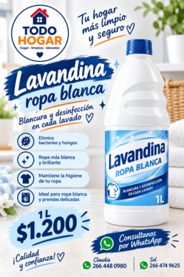 Lavandina ropa blanca