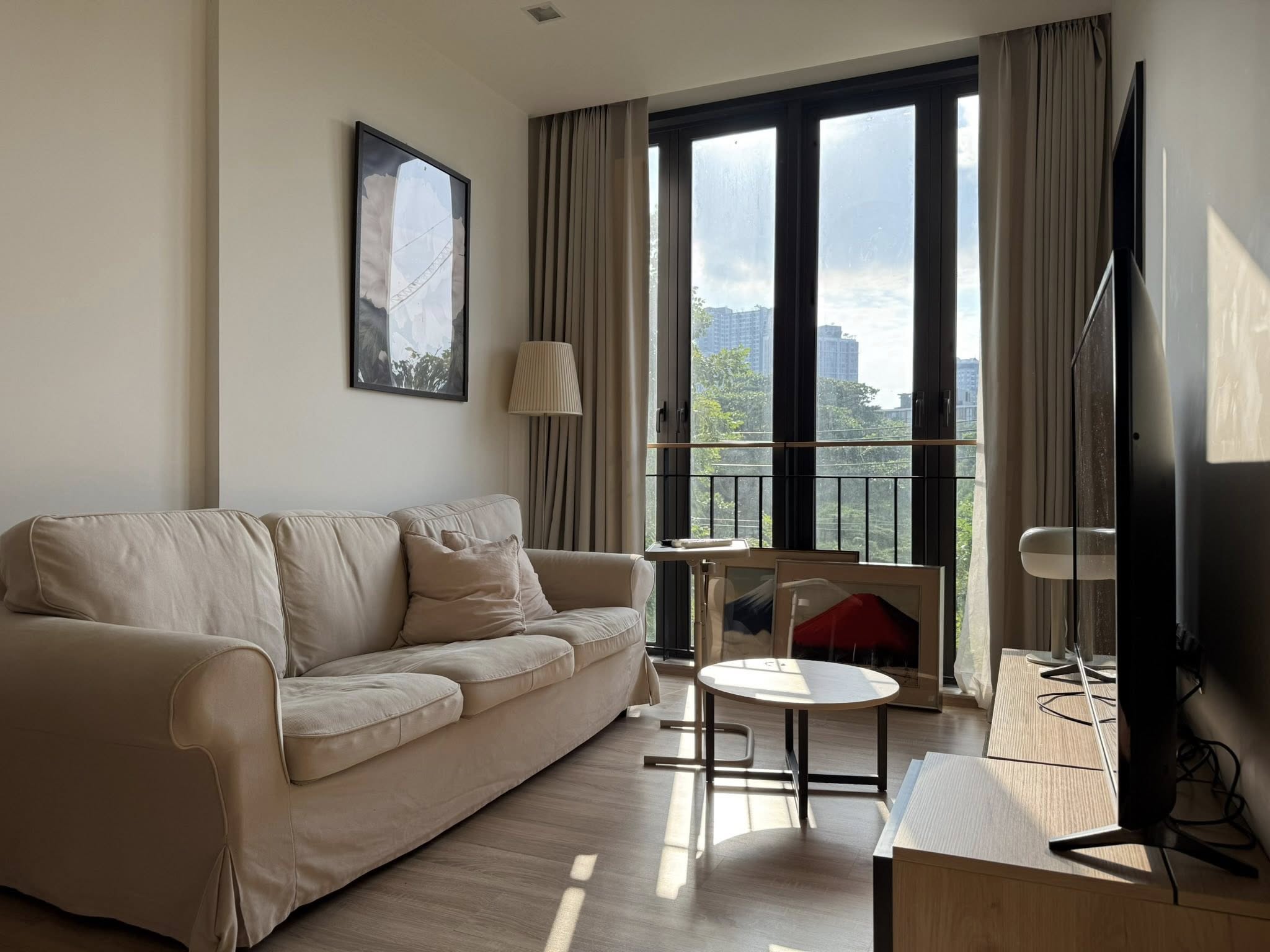 1 cozy bedroom with green view in Onnut