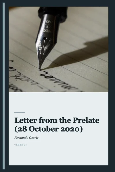 Letter from the Prelate (28 October 2020)