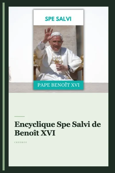Encyclique Spe Salvi de Benoît XVI