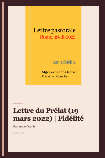 Lettre du Prélat (19 mars 2022) | Fidélité