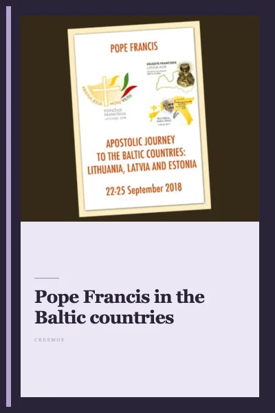 Free eBook: Pope Francis in the Baltic countries