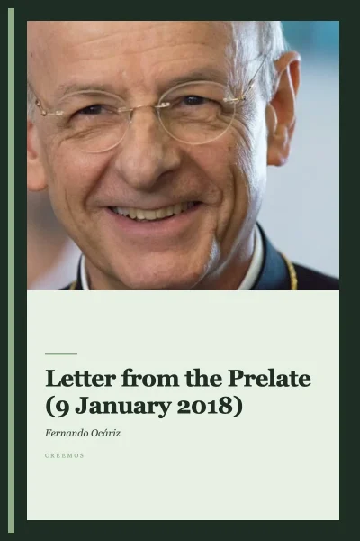 Letter from the Prelate (9 January 2018)