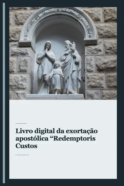 Livro digital da exortação apostólica “Redemptoris Custos”