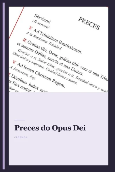 Preces do Opus Dei