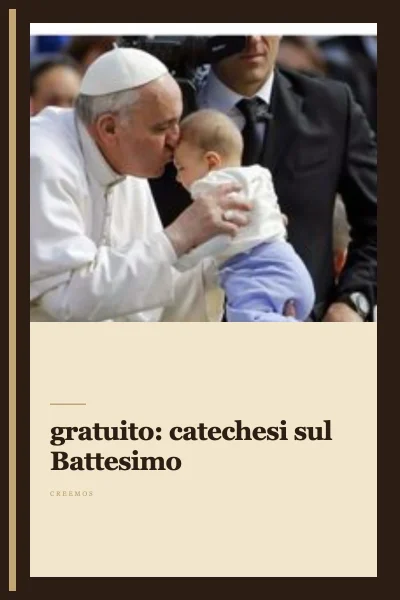 Ebook gratuito: catechesi sul Battesimo