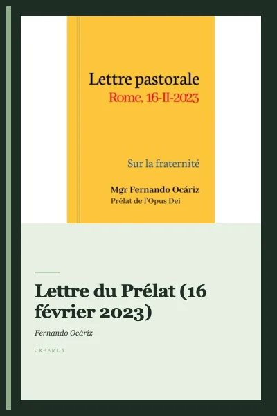Lettre du Prélat (16 février 2023)