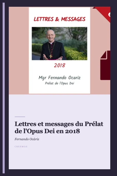 ebook - Lettres et messages du Prélat de l'Opus Dei en 2018