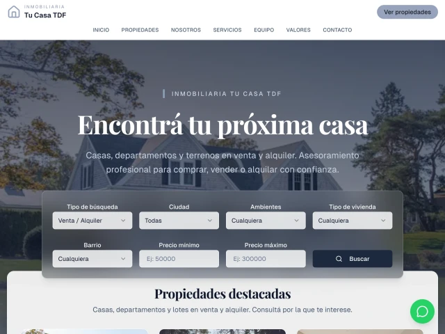 Inmobiliaria Tu Casa TDF-698b7794e242bf438bbca036