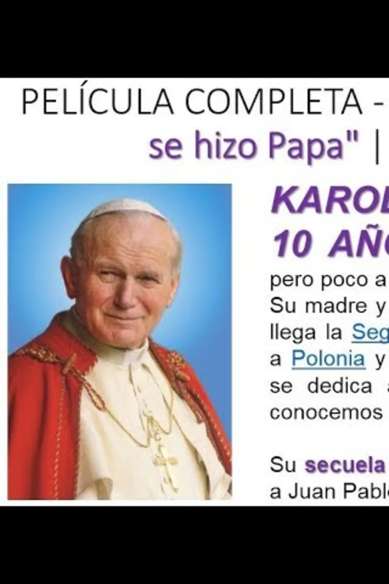PELÍCULA COMPLETA - "Karol: Un hombre que se hizo Papa" | AUDIO LATINO