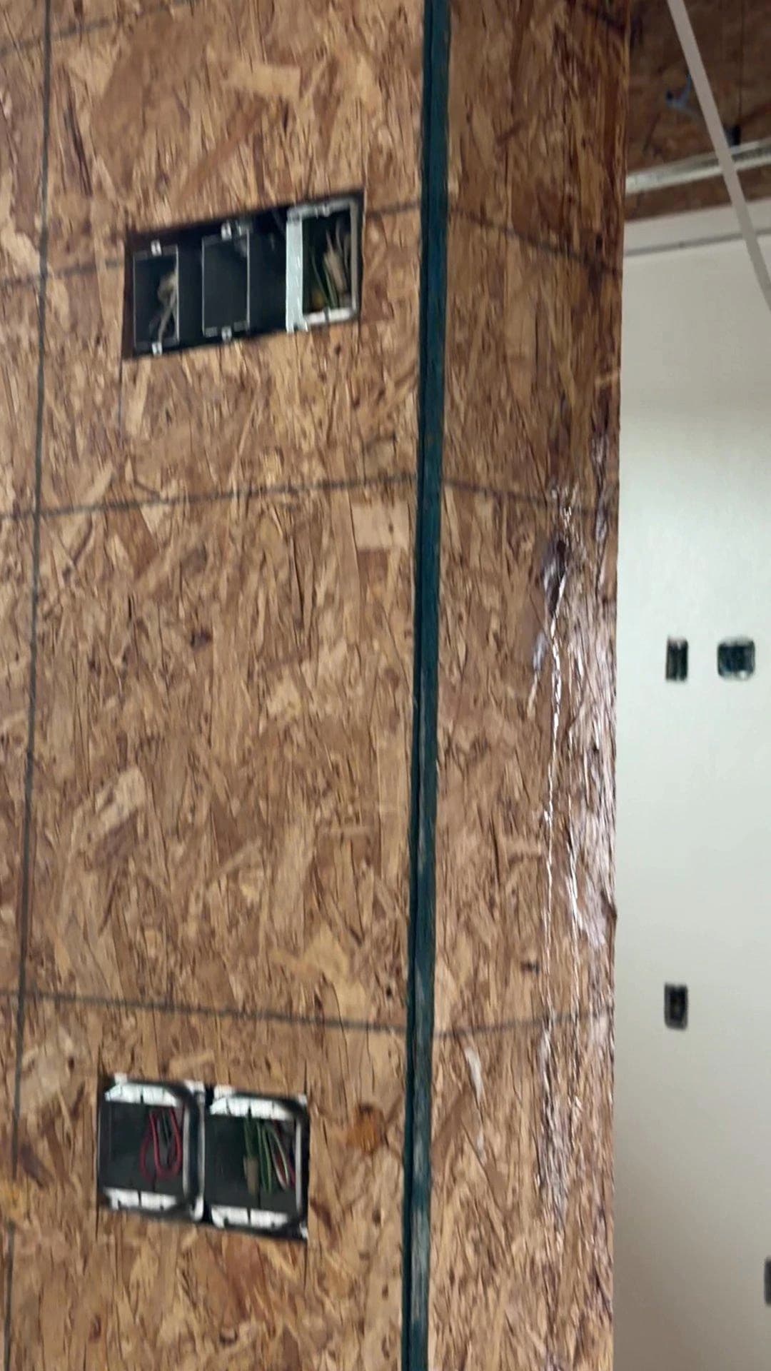 Wood wall framing for the ground-up restaurant construction