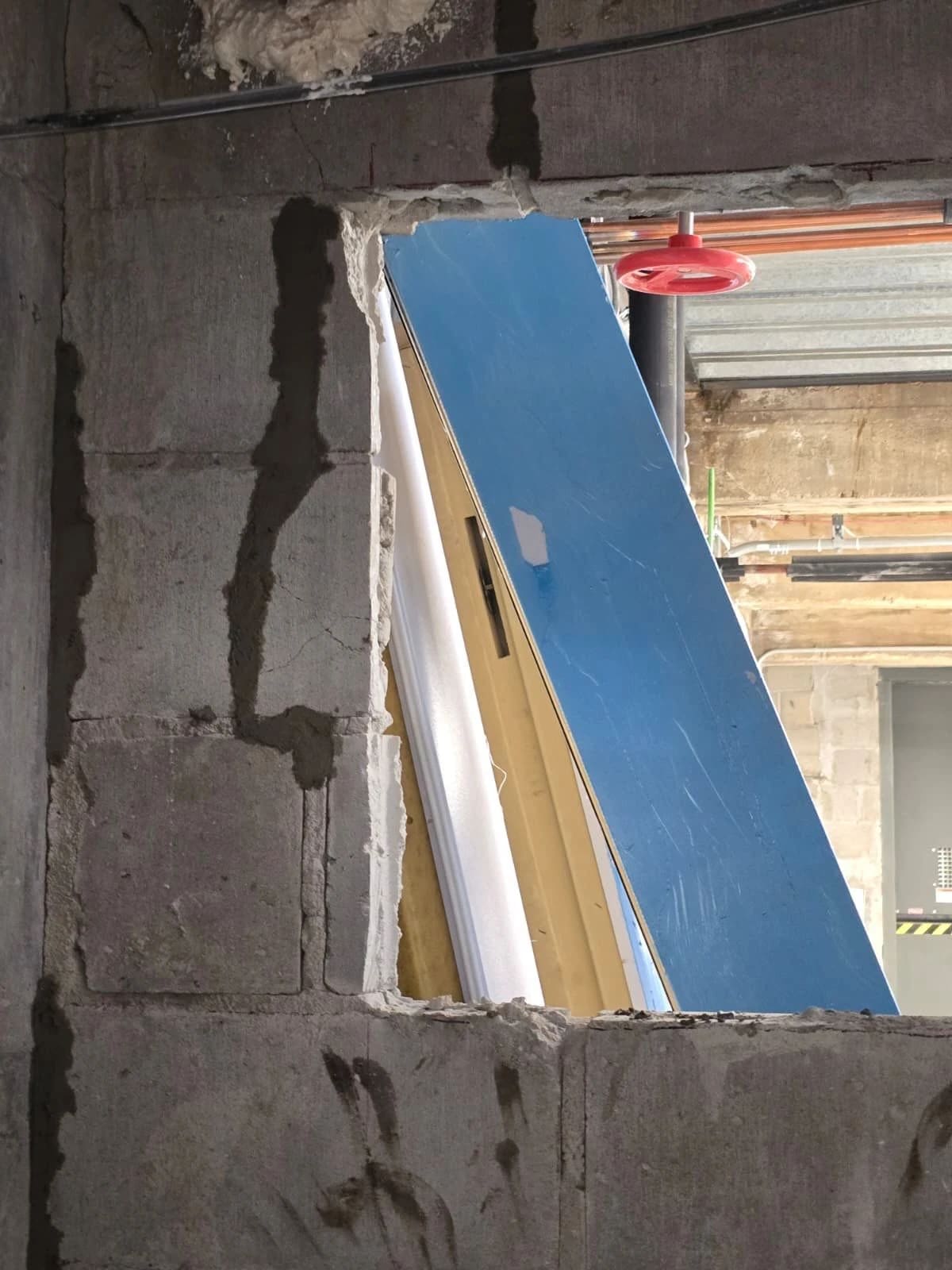 Interior masonry repair at Lidl Staten Island