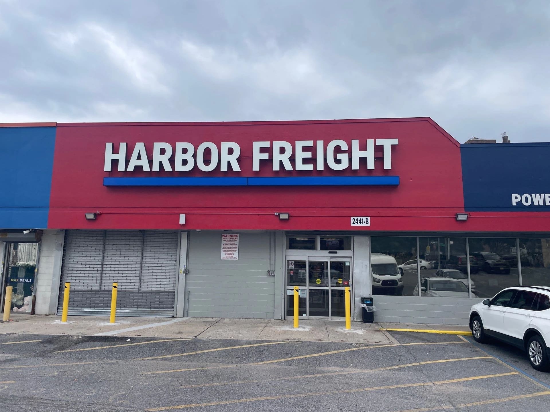 Wide view of the completed retail exterior refresh