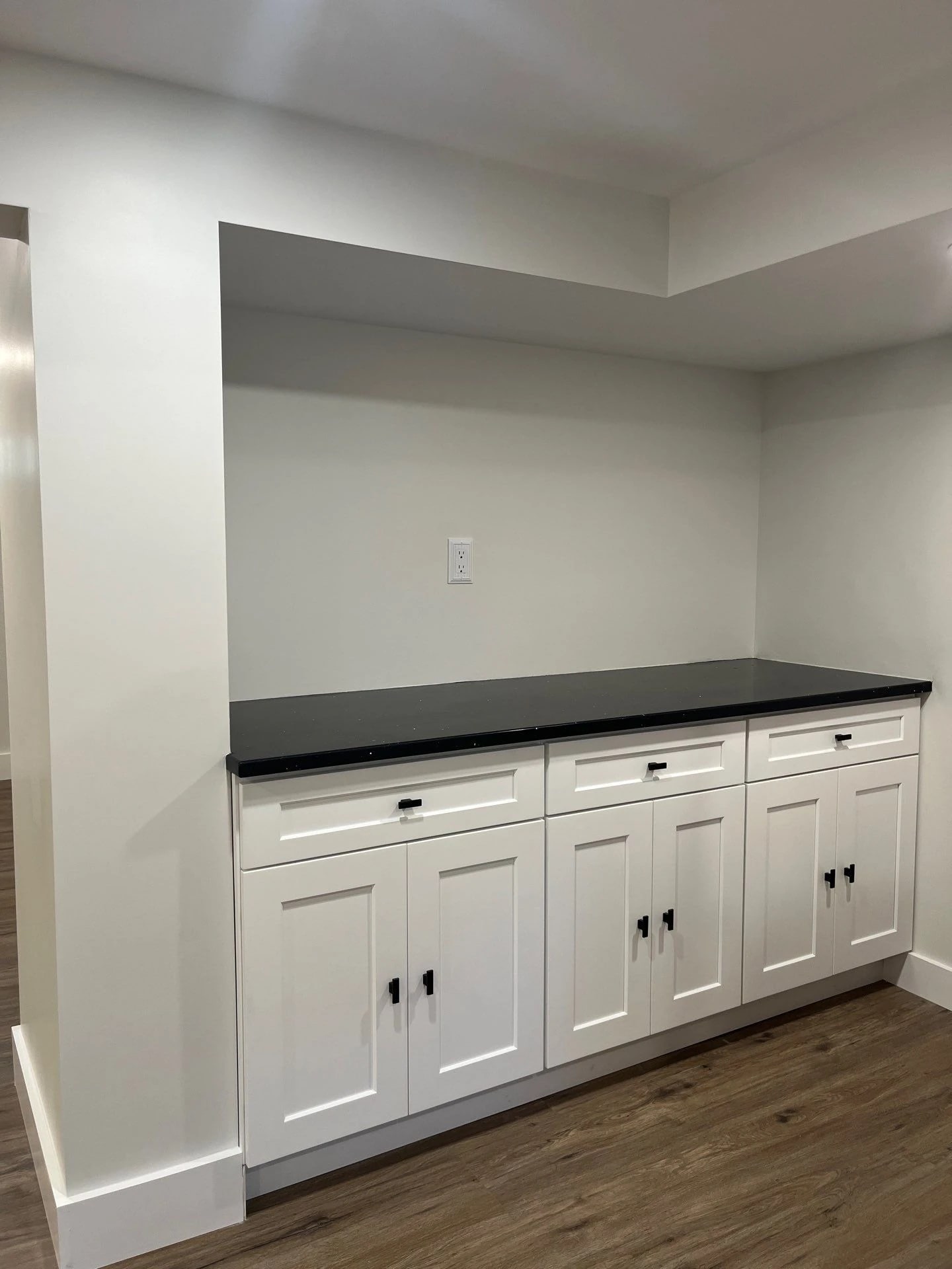 Built-in basement cabinets and finished trim