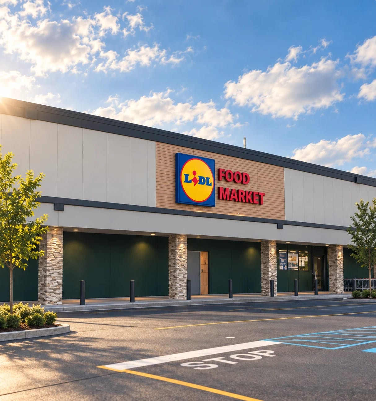 LiDL Storefront including EIFS