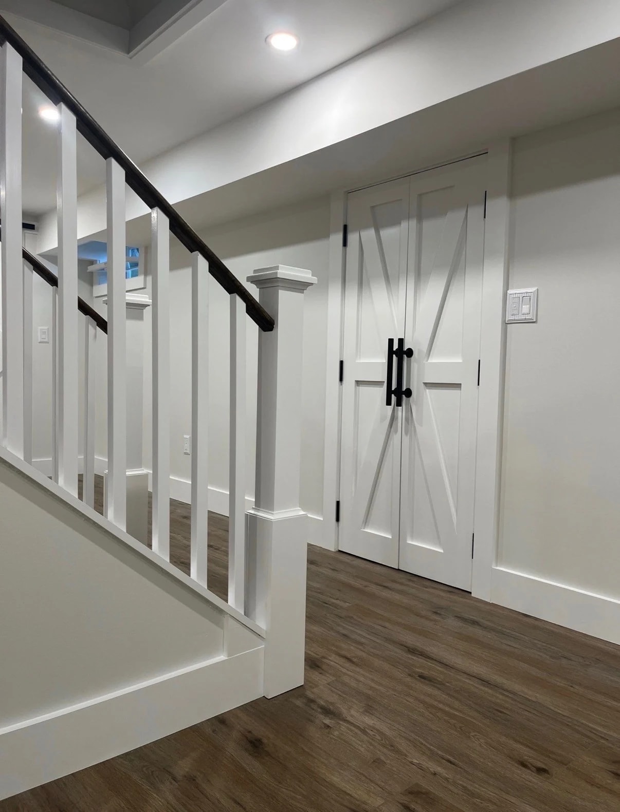 Staircase and custom build double door