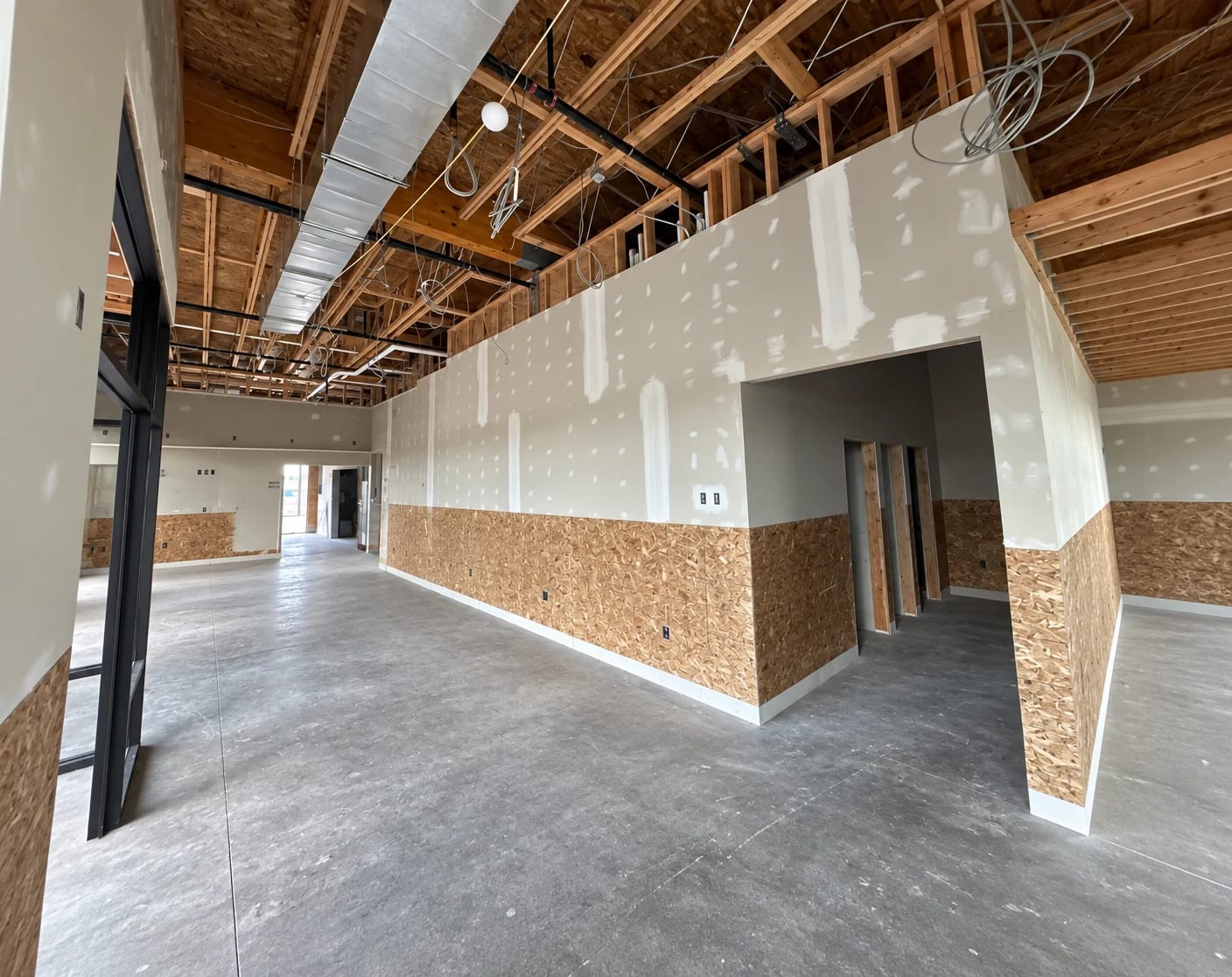 Interior progress.