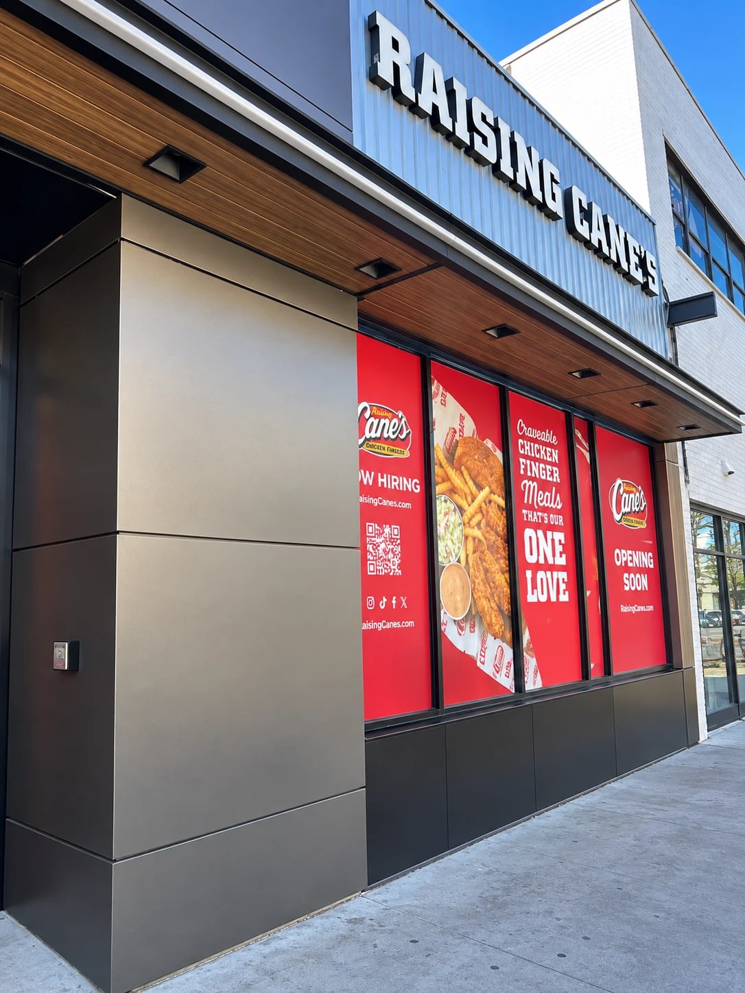 Storefront and exterior complete.
