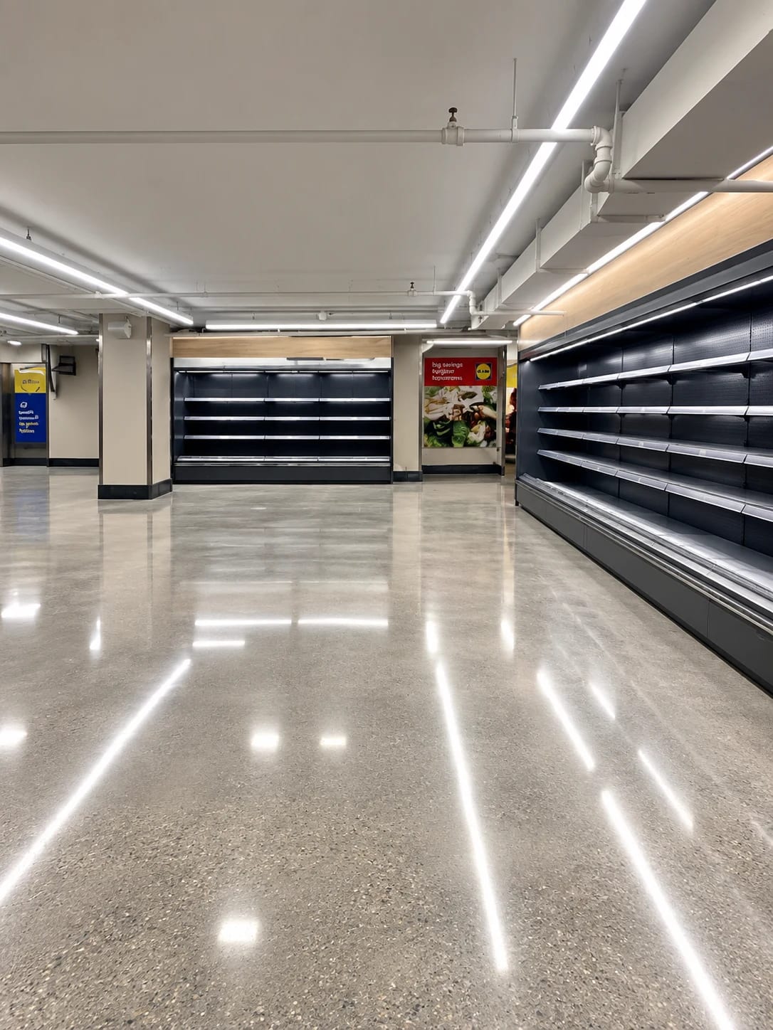 Polished concrete floor