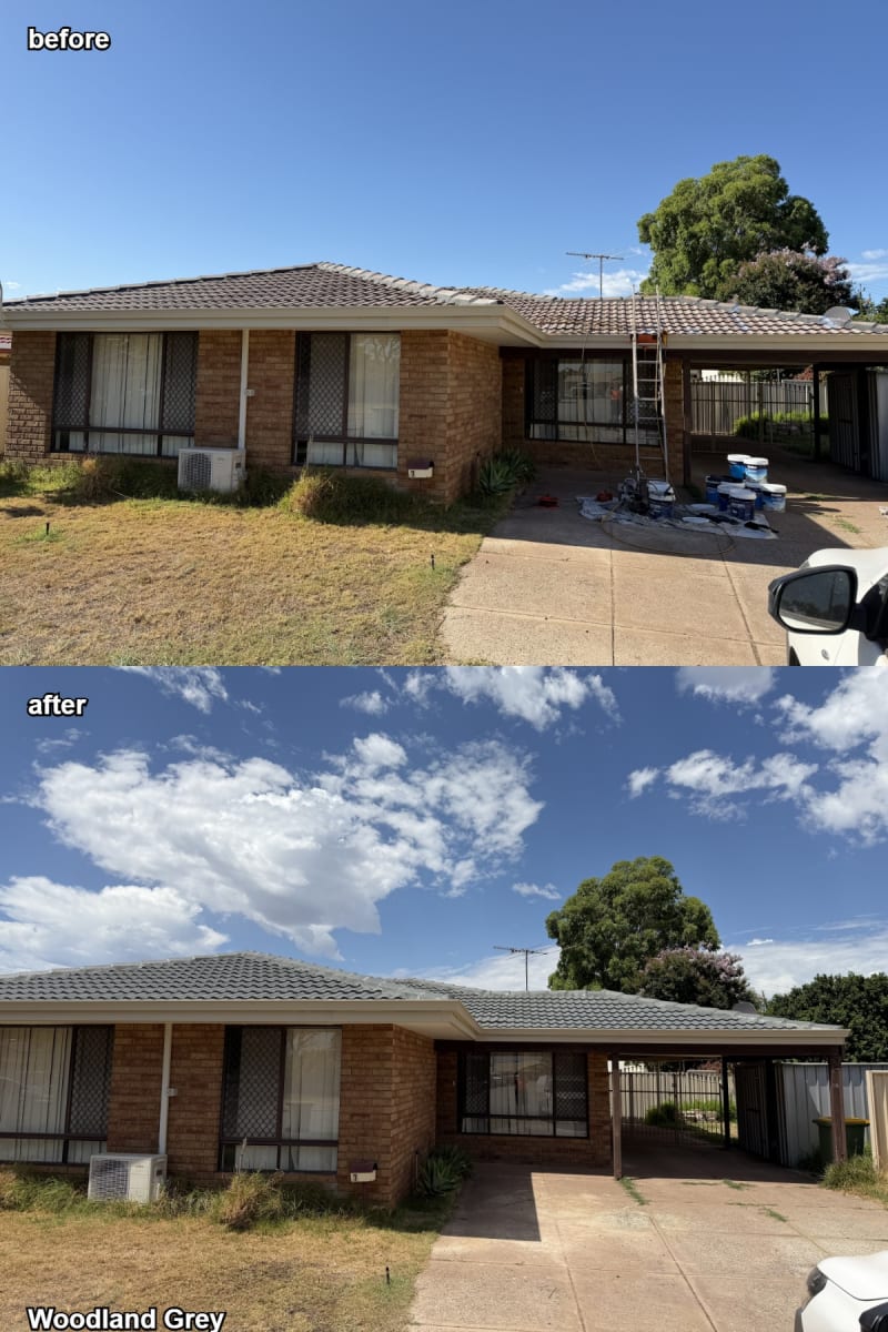 Completed roof restoration by Roof Restorers Perth