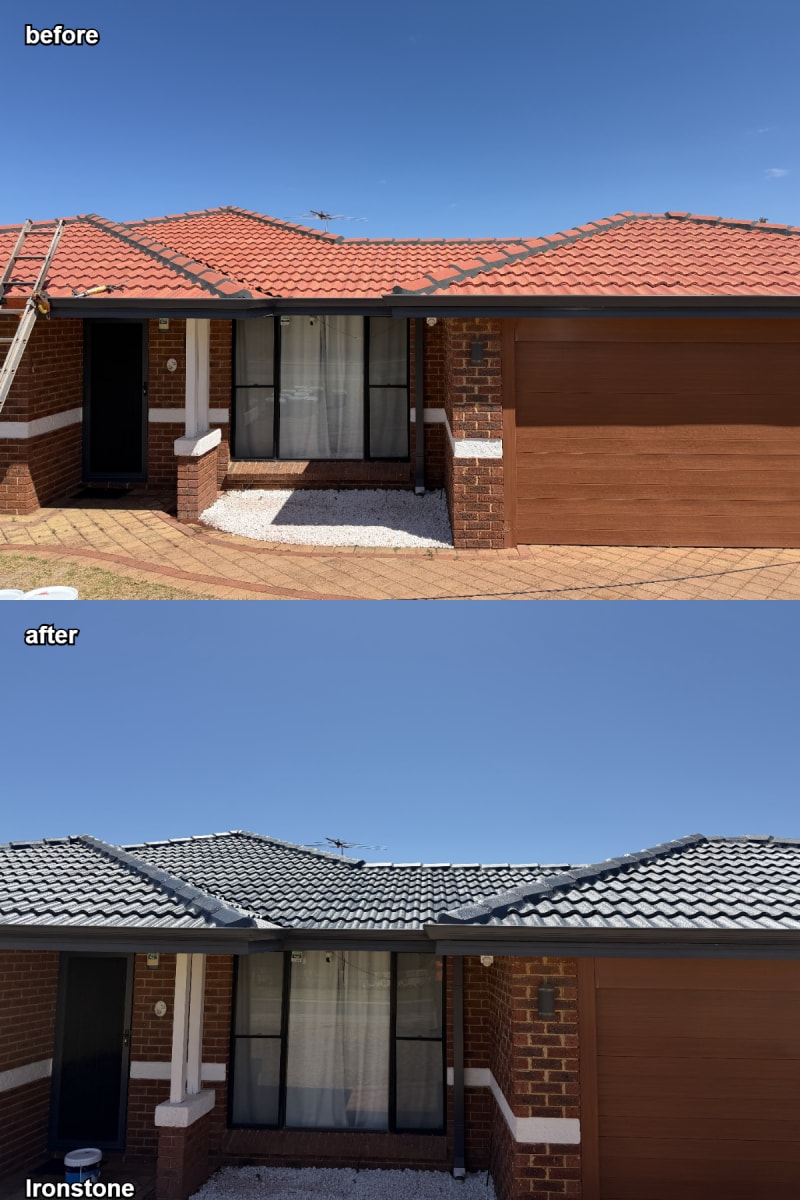 Completed roof restoration by Roof Restorers Perth