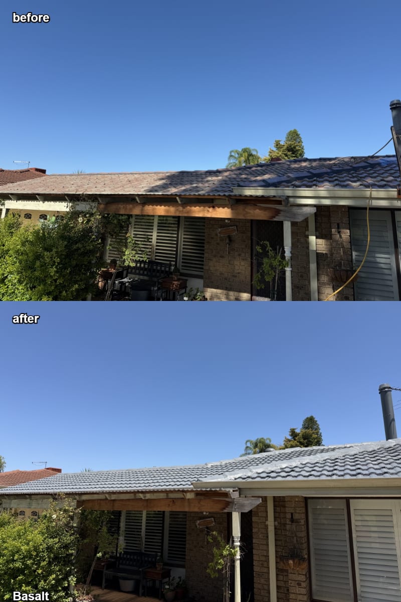 Completed roof restoration by Roof Restorers Perth