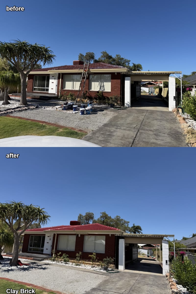 Completed roof restoration by Roof Restorers Perth